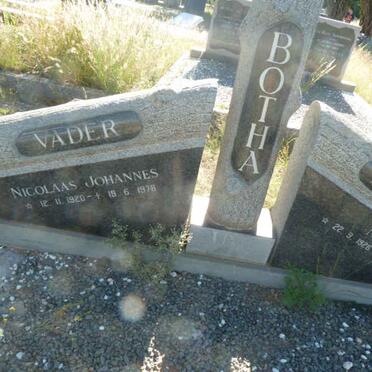 BOTHA Nicolaas Johannes 1920-1978 &amp; Naomi 1926-