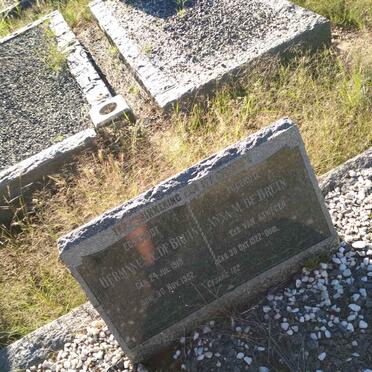 BRUIN Hermanus L., de 1919-1952 &amp; Anna M. VAN ASWEGEN 1922-