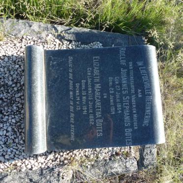 BOTES Roelof Johannes Stephanus 1864-1914 &amp; Elizabeth Margaretha JACOBS 1862-1941