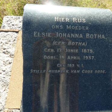 BOTHA Elsie Johanna nee BOTHA 1875-1937