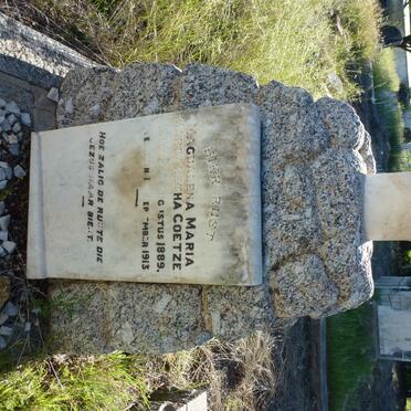 COETZEE Magdalena Maria Margaretha 1889-1913