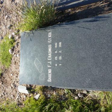 ERASMUS Barend F.J. 1941-2001 &amp; Emily Lane CLAASSEN 1946