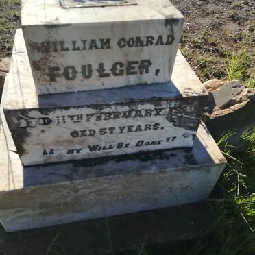 FOULGER William Conrad -1910