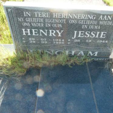 FINCHAM Henry 1944-1998 &amp; Jessie 1944-