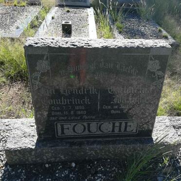 FOUCHE Jan Hendrik Combrinck 1895-1960 &amp; Catharina Johanna DE JAGER