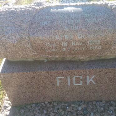 FICK Lourens Bester 1895-1980