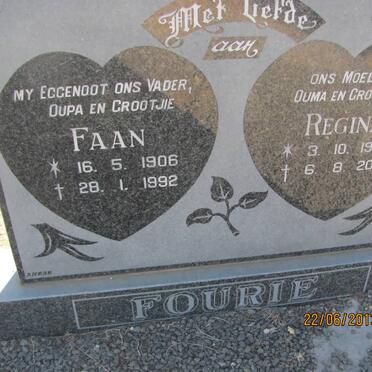FOURIE Faan 1906-1992 &amp; Regina 1907-2000