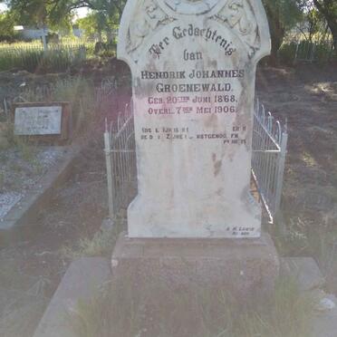 GROENEWALD Hendrik Johannes 1868-1906