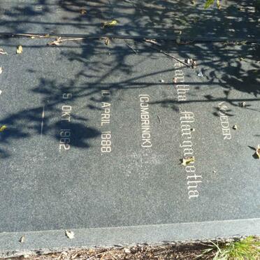 GRIESSEL Martha Margaretha nee COMBRINCK 1888-1962