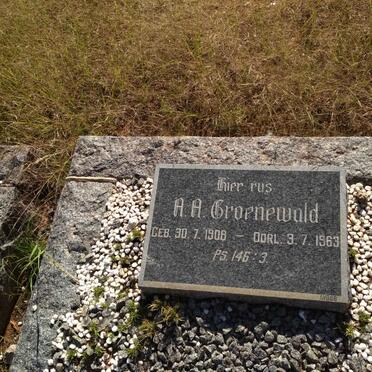 GROENEWALD A.A. 1908-1963