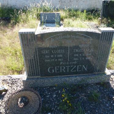 GERTZEN Gert Cloete 1886-1963 &amp; Engela J.H. 1894-1984