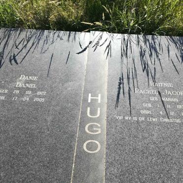 HUGO Daniel 1922-2009 &amp; Rachel Jacoba MARAIS 1930-1988