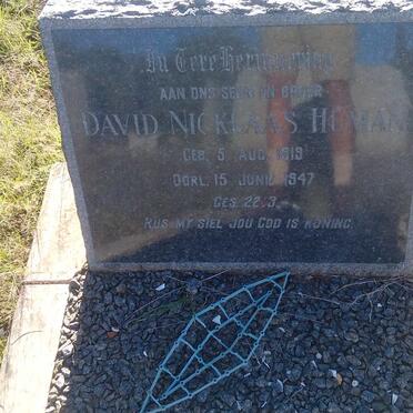 HUMAN David Nicklaas 1919-1947