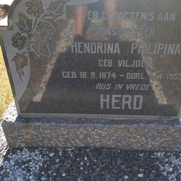 HERD Hendrina Philipina nee VILJOEN 1874-1959