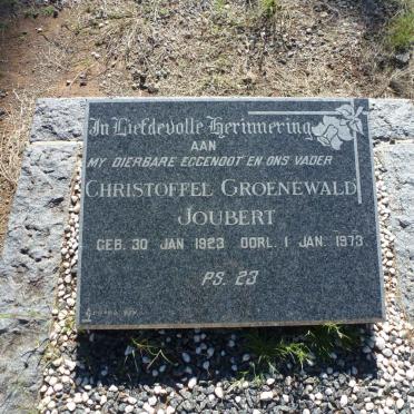 JOUBERT Christoffel Groenewald 1923-1973