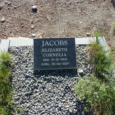 JACOBS Elizabeth Cornelia 1904-2001