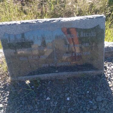 JACOBS Johannes J. 1861-1950 &amp; Jacomina E. J.  LIEBENBERG 1862-1940