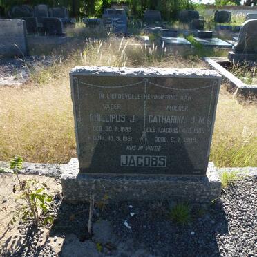 JACOBS Phillipus J. 1889-1961 &amp; Catharina J.M. JACOBS 1906-1988