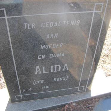 JOUBERT Alida nee ROUX 1918-