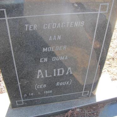 JOUBERT Alida nee ROUX 1918-