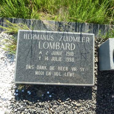LOMBARD Hermanus Zuidmeer 1918-1998
