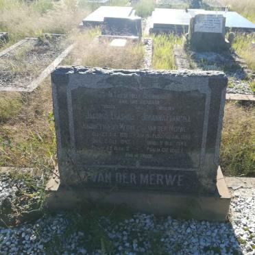 MERWE Jacobus Erasmus Johannes, van der 1881-1945 &amp; Johanna Francina DU PLOOY 1890-1947