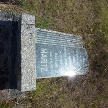 MARITZ Johanna Jacoba nee GERTZEN 1909-1961
