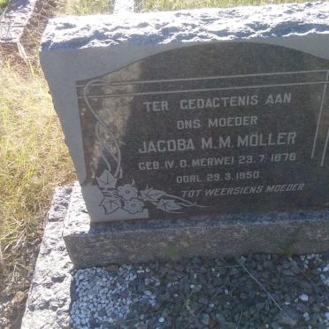 MOLLER Jacoba M.M. nee V.D. MERWE 1876-1950