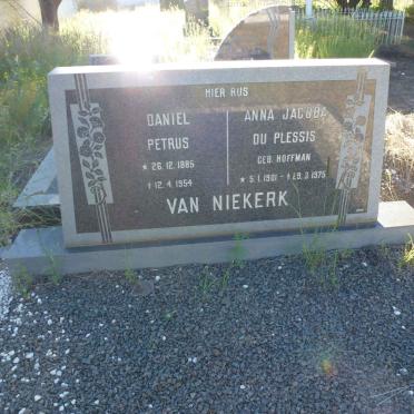 NIEKERK Daniel Petrus, van 1885-1954 &amp; Anna Jacoba Du Plessis HOFFMAN 1901-1975