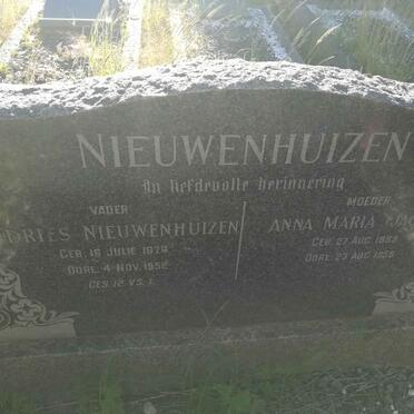 NIEUWENHUIZEN Andries 1878-1952 &amp; Anna Maria JACOBS 1889-1958