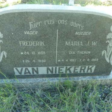 NIEKERK Frederik, van 1858-1932 &amp; Maria J.W. THERON 1867-1965