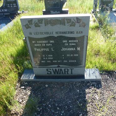 SWART Philippus L. 1920-2000 &amp; Johanna M. 1926-