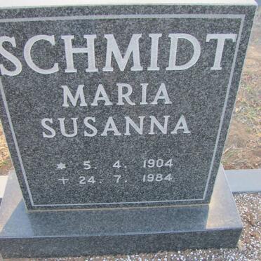 SCHMIDT Maria Susanna 1904-1984
