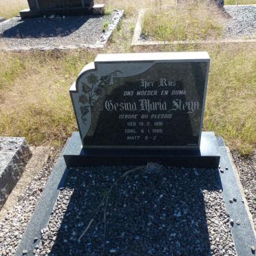 STEYN Gesina Maria nee DU PLESSIS 1891-1985