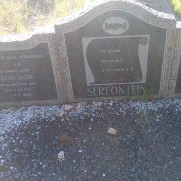 SERFONTEIN Willem Jacob 1864-1952 &amp; Jacoba Hendrina V. WYK 1870-1961