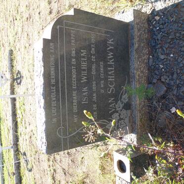 SCHALKWYK Isak Wilhelm, van 1886-1955