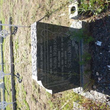 SCHALKWYK Elsje Maria Herklasina, van nee JORDAAN 1893-1960