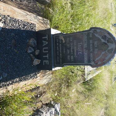 TAUTE Christina Johanna nee HAMMAN 1887-1957