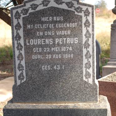 WYK Lourens Petrus, van 1874-1944