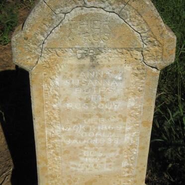 BOTES Anna Susanna nee ROSSOUW 1869 -1933