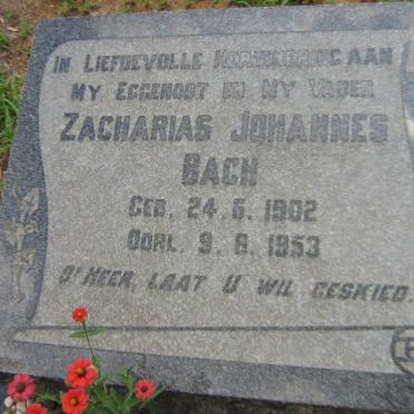 BACH Zacharias Johannes 1902-1953