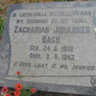BACH Zacharias Johannes 1902-1953