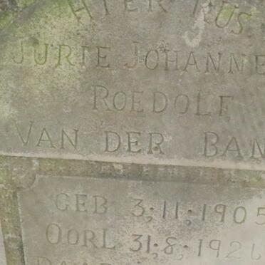 BANK Jurie Johannes Roelof, van der 1905-1926 