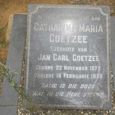 COETZEE Catharina Maria 1872-1958