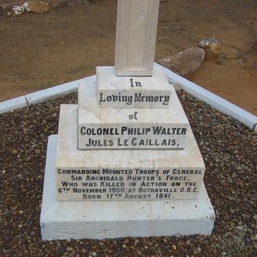 CAILLAIS Philip Walter Jules, le 1861-1900