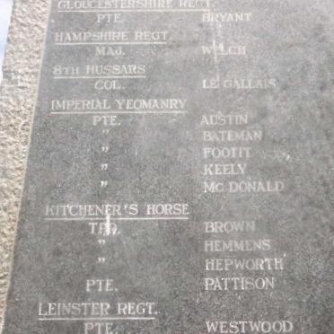 Memorial - Battle of Klipkraal and Bothaville SA-War 1900_4