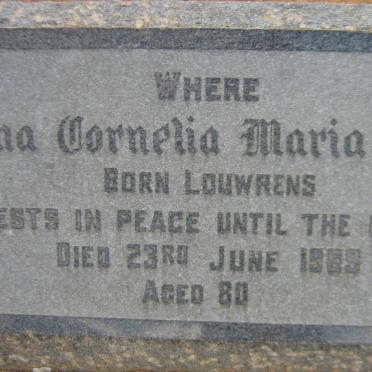 RAS Anna Cornelia Maria nee LOUWRENS -1969