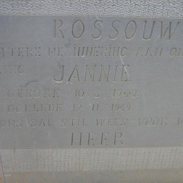 ROSSOUW Jannie 1949-1949