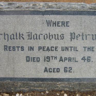 RAS Schalk Jacobus Petrus -1946