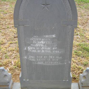 STOLS Stephanus Scheepers 1910-1944